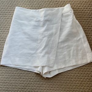 Zara linen blend skort